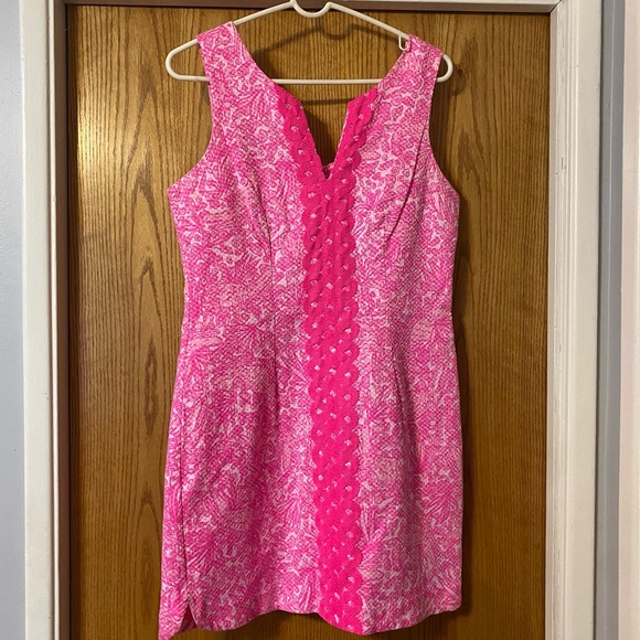 Lilly Pulitzer for Target Women’s See Ya Later Shift Dress in Hot Pink Size 10